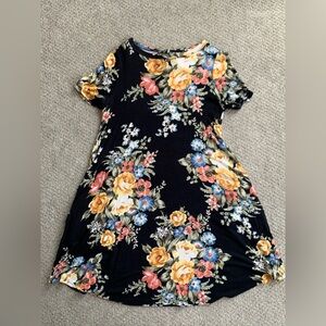 US women's SMALL floral swing dress